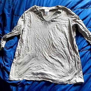 Tan Embellished Tunic 2XL